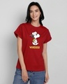Shop Wanderer Snoopy Boyfriend T-Shirt-Front