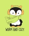 Shop WARM & COZY PENGUIN Boyfriend T-Shirt Neon Green