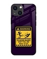 Shop Warning Injury Premium Glass Cover for Apple iPhone 14 Plus-Front