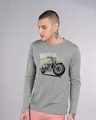 Shop Warrior Biker Full Sleeve T-Shirt-Front