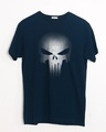 Shop Warrior Punisher Half Sleeve T-Shirt-Front