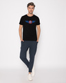 Shop Watercolor Captain America Half Sleeve T-Shirt (AVL)