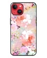 Shop Watercolor Flower Art Premium Printed Glass Cover for Apple iPhone 14-Front