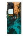 Shop Watercolor Wave Premium Glass Case for Vivo V30 5G(Shock Proof, Scratch Resistant)-Front