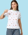 Shop Watermelon AOP Half Sleeve T-Shirt-Front