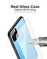 Shop Wavy Blue Pattern Premium Glass Case for OnePlus 9 Pro (Shock Proof, Scratch Resistant)-Full