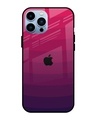 Shop Wavy Pink Pattern Premium Glass Case for Apple iPhone 13 Pro Max (Shock Proof, Scratch Resistant)-Front