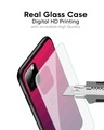 Shop Wavy Pink Pattern Premium Glass Case for OnePlus 6T (Shock Proof, Scratch Resistant)-Full