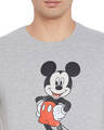 Shop Men's Navy Blue Mickey Mouse Print T-shirt