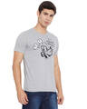 Shop Men's Grey Mickey Mouse Printed T-shirt-Full