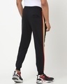 Shop Men's Black Side Striped Joggers-Full