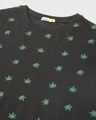 Shop Weed Leaf AOP Boyfriend T-Shirt