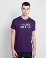 Shop Weedon't Half Sleeve T-Shirt Parachute Purple -Front