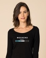 Shop Weekend Loading Scoop Neck Full Sleeve T-Shirt-Front