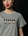 Shop Weekend Mood Mickey Boyfriend T-Shirt (DL)-Front