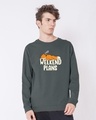 Shop Weekend Plans Fleece Light Sweatshirt-Front