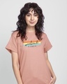 Shop Weekend Vibes Colorful Boyfriend T-Shirt-Front
