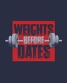 Shop Weights Before Dates Half Sleeve T-Shirt-Full