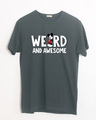Shop Weird & Awesome Mickey Half Sleeve T-Shirt (DL)-Front