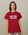 Shop Weird & Awesome Mickey Boyfriend T-Shirt (DL)-Front