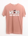 Shop Weird & Awesome Mickey Half Sleeve T-Shirt (DL)-Front