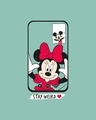 Shop Weird Mickey And Minnie Round Neck 3/4th Sleeve T-Shirt (DL)-Aqua Green-Full