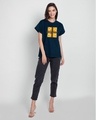 Shop Weirdly Awesome Pooh Boyfriend T-Shirt (DL) Navy Blue-Design
