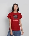 Shop Welcome To Your Tape 13 Boyfriend T-Shirt Bold Red-Front