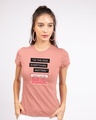 Shop Welcome To Your Tape 13 Half Sleeve Printed T-Shirt Misty Pink-Front