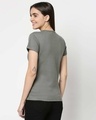 Shop What Diet? Half Sleeve Printed T-Shirt Meteor Grey (DL)-Design