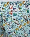 Shop Blue Doodles Mens Boxers-Full