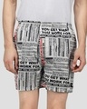 Shop Pack of 2 Men's White Text Boxers-Design