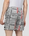 Shop Pack of 2 Men's White Text Boxers