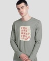 Shop What You Love Full Sleeve T-Shirt-Front