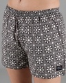 Shop B&W Roses Womens Boxers-Full