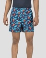 Shop Whats Down Blue Mistletoe Boxer-Front