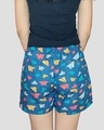 Shop Whats Down Grey Paperplane Womens Boxers-Full