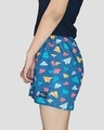 Shop Whats Down Grey Paperplane Womens Boxers