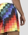 Shop Whats Down Multicolour Pixels Boxer