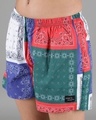 Shop Multicolour Scarf Print Womens Boxers-Full