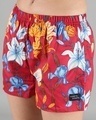 Shop Red Floral Womens Boxers-Full