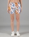 Shop White Floral Womens Boxers-Front