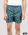 Shop Whatsdown Green Galaxy Boxers-Front