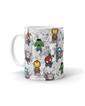 Shop White All Over Marvel Superhero Comic Printed Ceramic Coffee Mug (320 ml)-Front