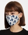 Shop White All Over Printed Everyday Mask