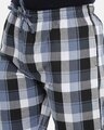 Shop White And Navy Gingham Checked Pyjamas