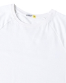 Shop White Apple Cut Raglan Half Sleeve T-Shirt