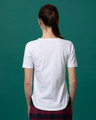 Shop White Basic Round Hem T-Shirt-Design