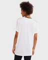 Shop White- Black Color Block Boyfriend T-shirt-Design
