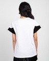 Shop White-Black-White 90's Vibe Boyfriend Panel T-Shirt-Design